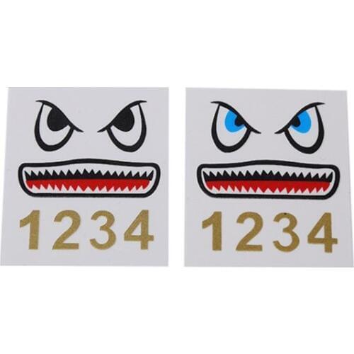 1Set Drone Battery Body Sticker Aircraft Shark Sticker Adhesive Art Decals for DJI Mavic Mini Drone Accessories