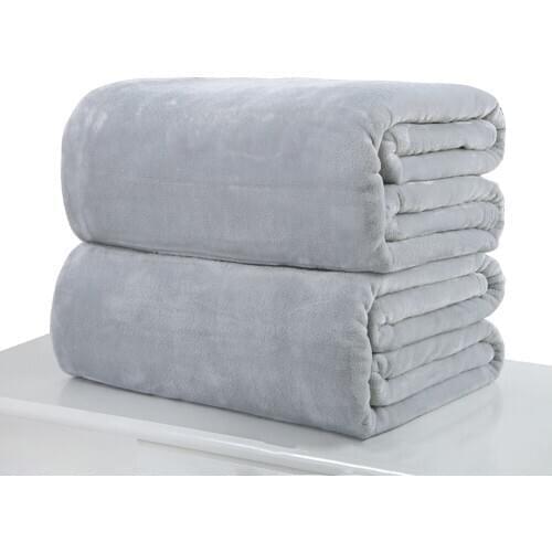 Fleece Flannel Blanket Plush Solid Color Bed Covers for sofa Soft Adult Plaid Throw Blankets Bedspread for the Couch