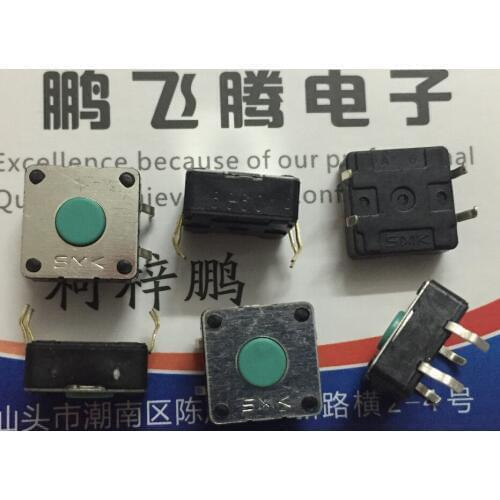 Original new 100% sealed waterproof dust touch switch 12*12*5.5 JPM1020 straight in 4 feet silent key inching