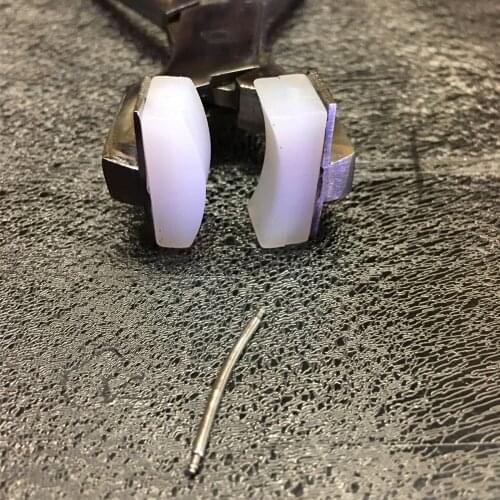 Bend the spring shaft pliers Watchband steel bracelet ear boxed table connecting shaft spring shaft raw ear rod