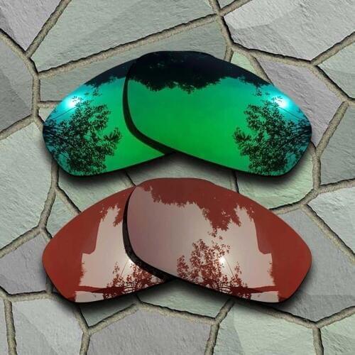 Jade Green&Bronze Brown Sunglasses Polarized Replacement Lenses for Blender