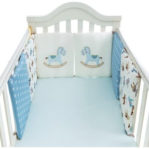 Crib Bedding Independent Bed Fence Backup Baby Cotton Cartoon Multifunctional Bedding Child Anti-Collision Combination Infant