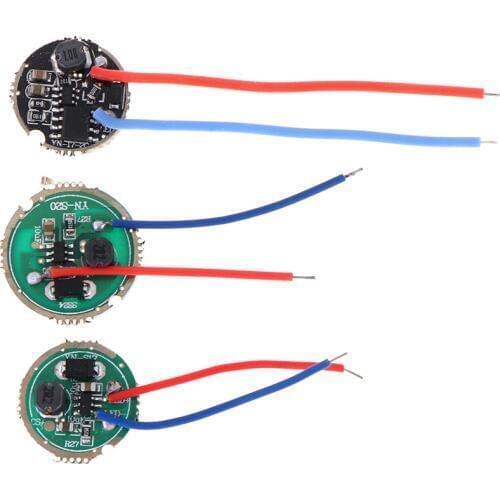 1Pc Practical 3W LED Driver 17mm/20mm DC3.7V 1 Mode 5 Mode LED Flashlight Driver