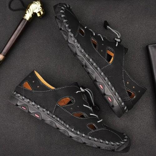 Sport Sandals Men Mens Summer Sandals Men Fashion Rubber Man Shoes Trekking Beach Male Sandal Roman Leather Sports