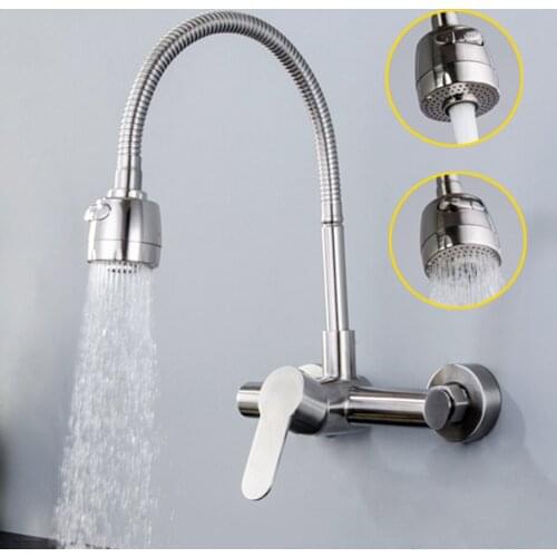 304 stainless steel single fist faucet hole in kitchen mixers kitchen faucet sink hot and cold water