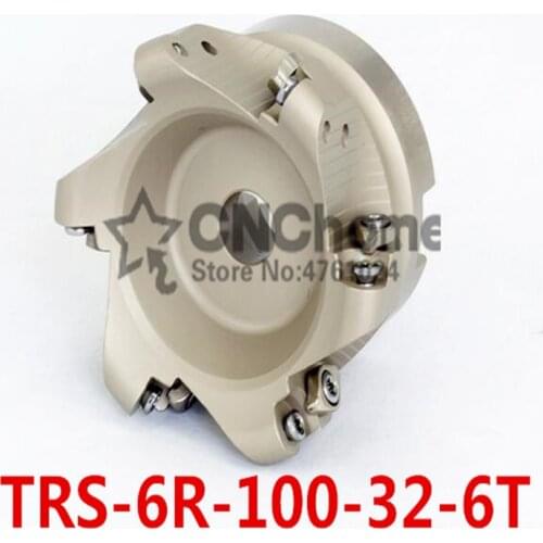 TRS 6R-100-32-6T Face End Milling Cutter Indexable Flat Roughing Cutting ,CNC Milling Cutter