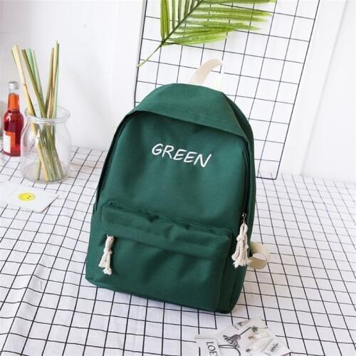 Ultralight Canvas Minimalist Women Backpack Travel Simple School Bag for Teenagers Girls Book bag laptop backpack Mochila