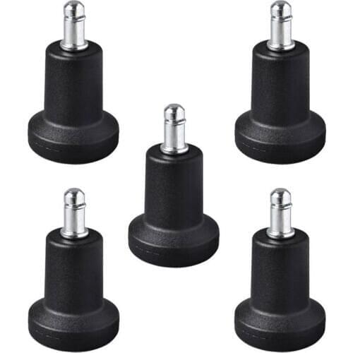 High Profile Bell Glides Replacement for Office Chair Without Wheels & Bar Stool, Fixed Stationary Caster Glide, 5-Pack