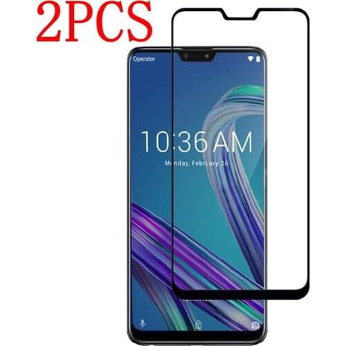 2PCS Full Glue Full Cover Tempered Glass For Asus Zenfone Max Pro M2 ZB631KL Screen Protector protective film For ZB631KL glass