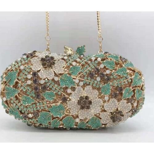 Women White Rhinestone Lady Phone Clutches Bags Diamond Women Wedding Bridal Handbags Party Prom Clutch Bag Purse Money Wallet