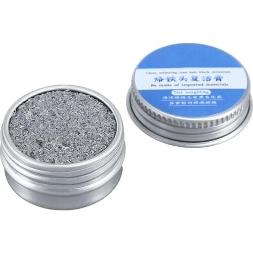 1pc Electrical Soldering Iron Tip Refresher Lead-free Solder Cream Clean Paste For Oxide Solder Iron Tip Head Resurrection