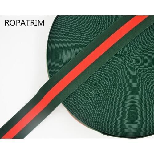 10meters Size 2.5cm/3cm/4cm/5cm Green Red Green/Dark Blue Red Dark Blue Elastic Band Stretchy Tape Sewing Headband/Bag/Garment