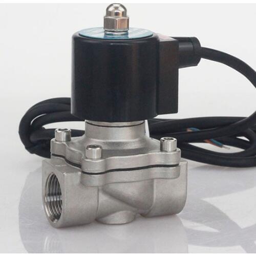 2S Underwater solenoid valve SS304 3/8 1/2 3/4 inch Normally close 2W160-15/10 2W200-20 Stainless steel Fountain solenoid valve