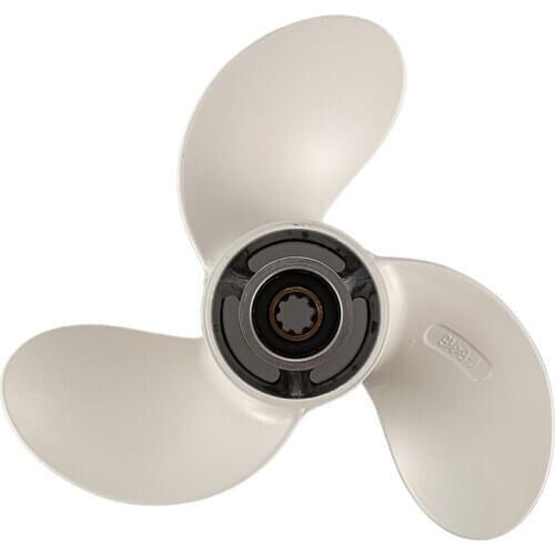 9 1/4 X 9-J New Aluminum Alloy 3 Blade Outboard Propeller for Yamaha 9.9-15Hp