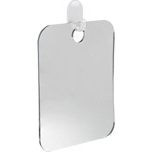 Acrylic Anti Fog Shower Mirror Bathroom Fogless Mirrors Washroom Makeup Shaving Mirror Rectangle 17 x 13cm