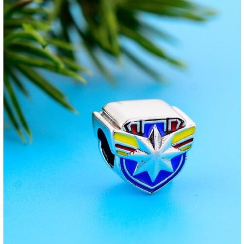 2021 New 925 Sterling Silver Yellow Blue Red Enamel Star Charm Beads Fit Original Pandora Charm Bracelet Necklace Women Jewelry