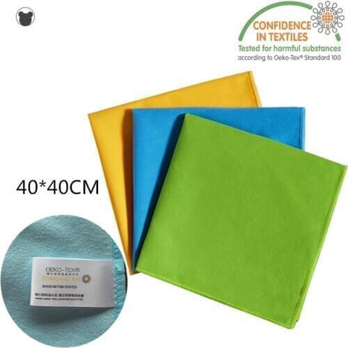 BEAR FAMILY 2PCS Household dust remove cleaning cloth silverware wipes non-scratch home rag microfiber towel housework rags