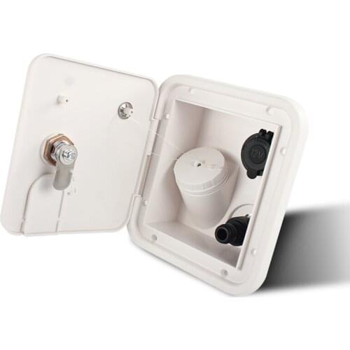 IRV Gravity Caravan Square Hatch Cover Gravity Inlet Rugged and Leakproof Easy to Install RV Water Filler Accessories