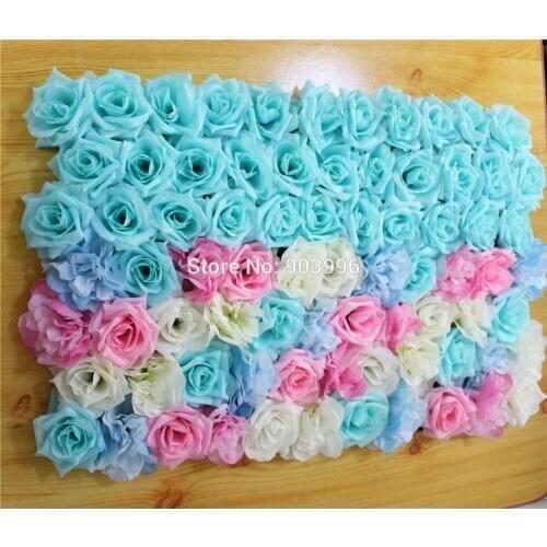 SPR EMS Free Shipping 60*40cm Artificial silk rose flower wall wedding background lawn/pillar flower home market decoration