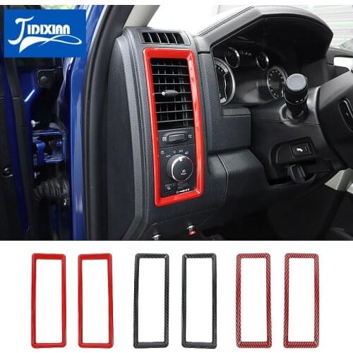MOPAI Car Center Console Both Sides Air Vent Outlet Decoration Cover Stickers for Dodge RAM 1500 2010-2017 Interior Accessories