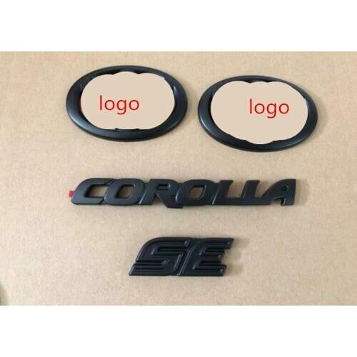 2020-2021 for COR OLL@ SE BLACKOUT EMBLEM OVERLAY KIT GEN matte black GLOSS BLACK