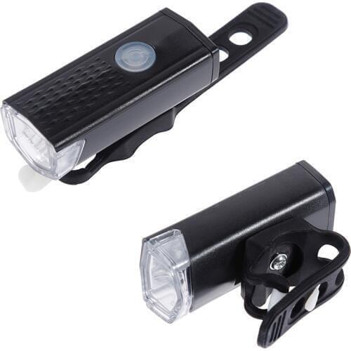 Ultra Bright USB Rechargeable Bike Light Set, Bicycle Front Headlight 3 Light Modes, Easy to Install for Men Women Kids Road M