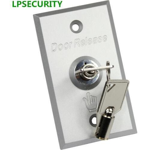 LPSECURITY Door button with keys Metal Exit switch button door release For GATE OPENER electric Lock Access Control system
