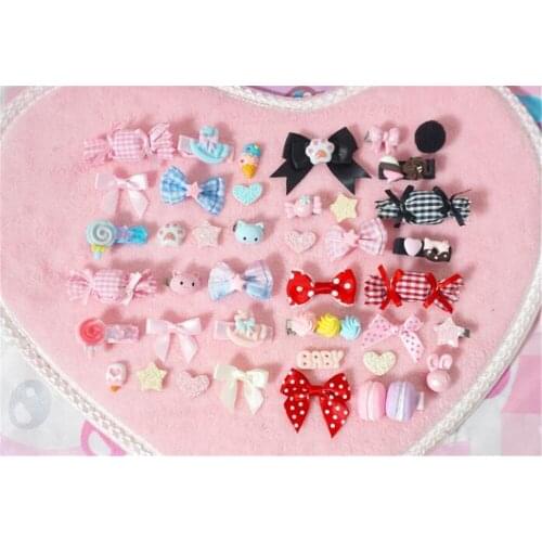 Lolita sweet hair clip cute girl ice cream unicorn bear candy Gingerbread House pins Rainbow hairpin B1341