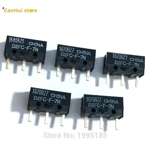 5PCS/LOT New Authentic OMRON Mouse Micro Switch D2FC-F-7N Mouse Button Fretting D2FC-E-7N D2FC