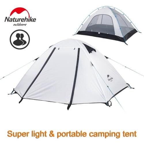 Naturehike Portable Outdoor Camping Tent 2/3/4 Person Backpacking Hiking Waterproof 5000mm Double Layer Travel Fishing Te