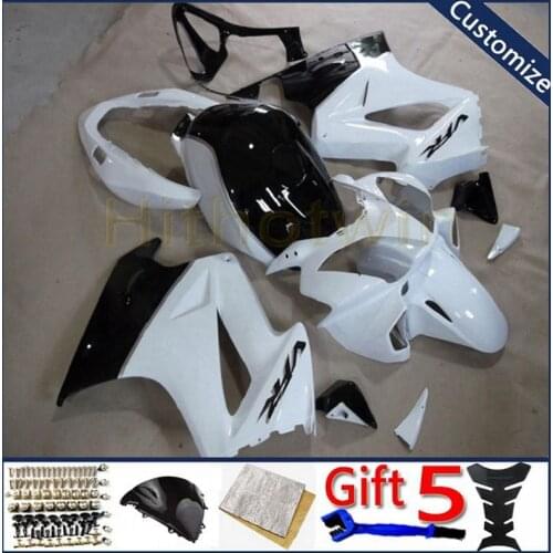 Motorcycle plastic cover For VFR800 1998 1999 2000 2001 VFR 800 ABS plastic Fairing kit white