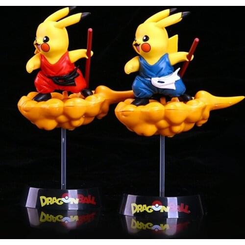 Pokemon Toys Pikachu Cos Dragonball Goku PVC Action Figures Models Furnishing Articles Birthday Presents for the Children