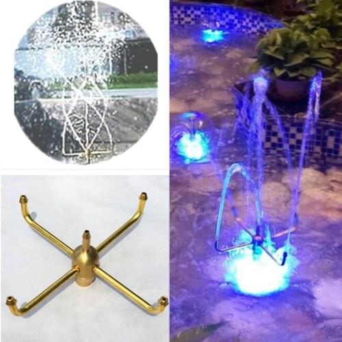 Garden Landscape Pond Brass Rotating Fountain Nozzle Garden Pond Fountain Head 1/2" 3/4" 1"