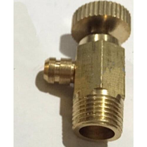 1/8" BSP Male Thread Hose barb I/D 6mm Manul Air Vent Valve 110 degrees celuis PN 1.6 Mpa for Heating service pipe