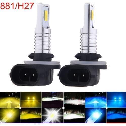 Led H4 HB3 9005 9006 HB4 H1 H8 H11 H16 9012 HIR2 H7 881 Mini Car Headlight Auto Fog Light Bulb Car Accessories 12V 6000K