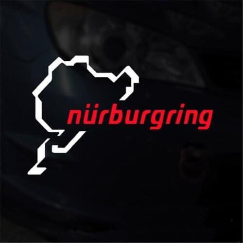 The Racing Track Nurburgring Sticker Funny Window Car Decal Sign Black White Decoration Car Accessories Exterior Decor