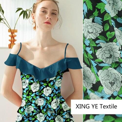Natural Mulberry Silk Crepe De Chine Fabric Cloth for Dress Womens Tops Shirts Clothing by the Meter for Sewing Material