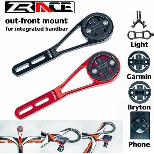 ZRACE Bicycle Computer Out front Mount Holder for integrated handbar, iGPSPORT Garmin Bryton GoPro Mobile phone Spotlight
