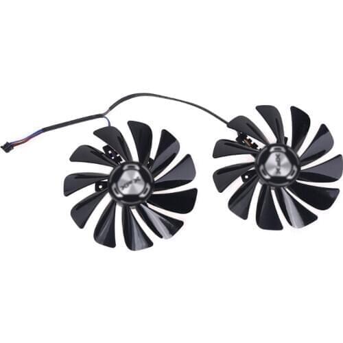 2pcs/set 95mm FDC10U12S9-C RX5700 XT GPU Fan For XFX RX 5600 5700 XT RAW II Graphics Card Cooling Fan