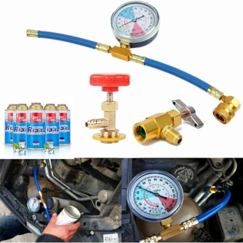 Air Conditioner Refill r134a Refrigerant Gas Refilling Equipment Freon r134a Filling Kit Car Air Conditioning Charge Adapter