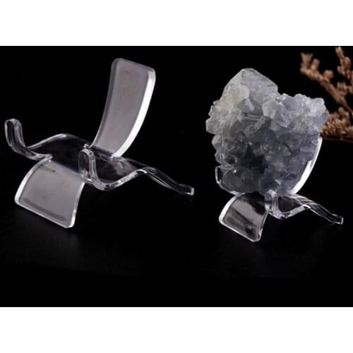 10pcs Acrylic Mineral Stand Coral Rock Small Collectibles Specimen Geodes Supporting Base Mineral Stand Display Holder Easel