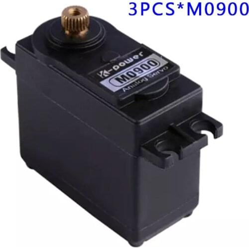 3pcs K-power M0900 10KG High Torque Full Metal Gear Waterproof Analog Micro Servo FOR RC robot/airplane/car/boat/Landing skid