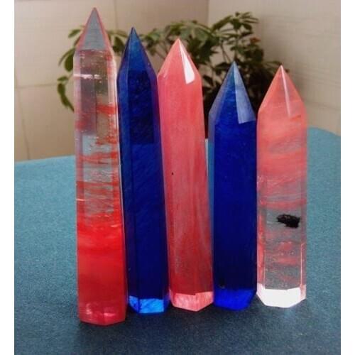 5 smelt quartz crystal point wand healing free-shipping