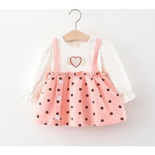 5 pieces/lot) 2021 New Arrival Girls Fall Dress 062203