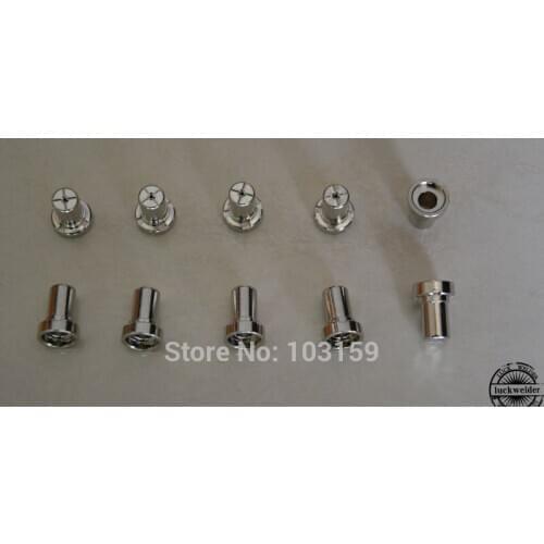 60pcs 18205L Electrode 18866L Tip Halfnium LG-40 PT-31 Torch Plasma Cuter Extended Nickel-plated