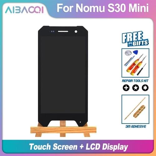 AiBaoQi Brand New 4.7 Inch Touch Screen+1280x720 LCD Display Assembly Replacement For Android 7.0 Nomu S30 Mini Model Phone