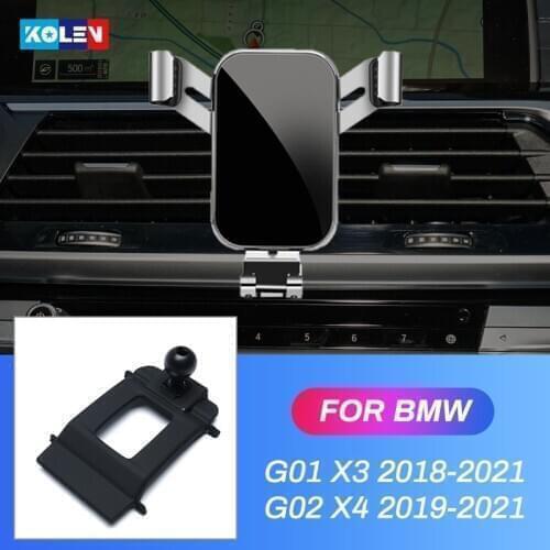 For BMW G01 X3 G02 X3 2018 2019 2020 Car Mobile Phone Holder 360 Degree Car Gravity Stand GPS Air Vent Mount Navigation Bracket