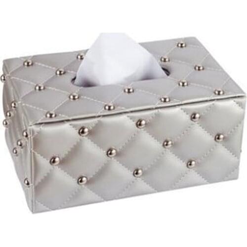 Free shipping ou smoke paper napkin box sitting room Leather tissue box Creative contracted car tissue boxes