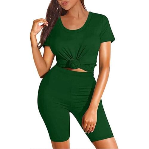 Seamless Women Yoga Set Workout Shirts Sport Shorts Gym Clothing Short Top High Waist Running Leggings Sports Set Jogging Suit