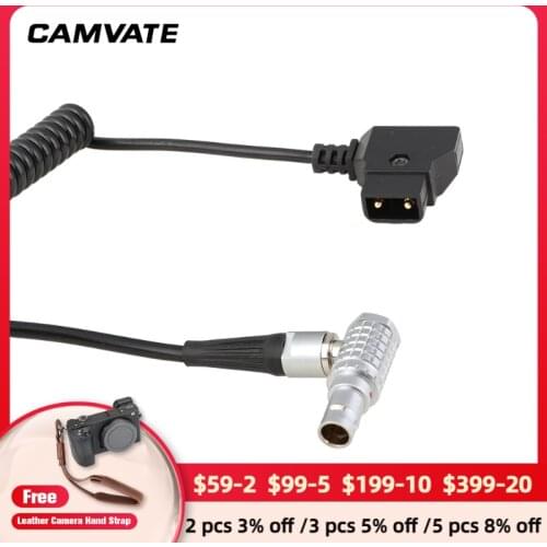 CAMVATE Standard D-Tap To 4 Pin Power Coiled Cable Connector Designed For Wireless Transmission Systems ( Hollyland, Vaxis ) New